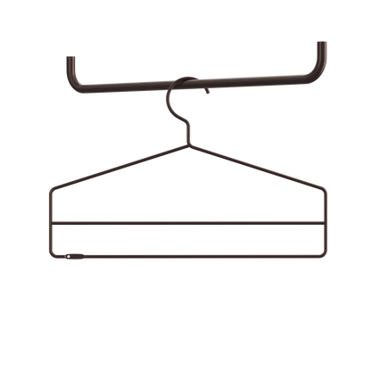 Coat-hanger - W41 x H26, Dark brown, 4-pack