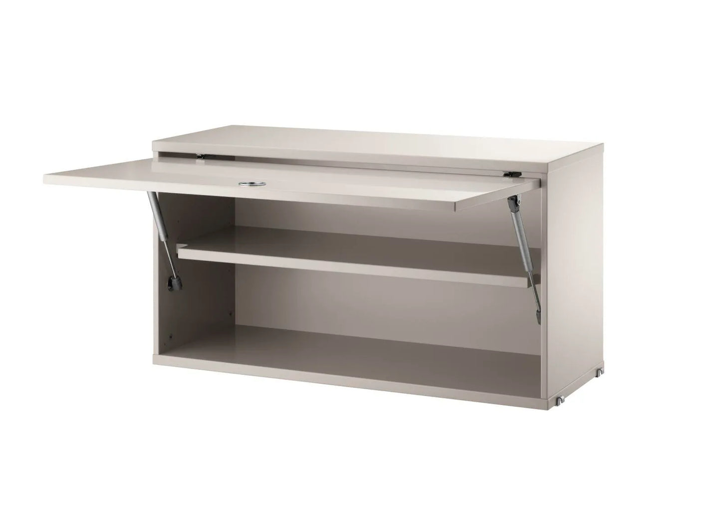 Cabinet with flip door - W78 x D30 x H42, Beige - image 2