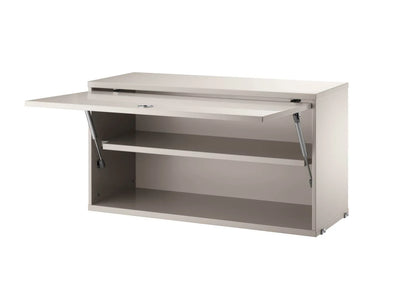 Cabinet with flip door - W78 x D30 x H42, Beige - image 2