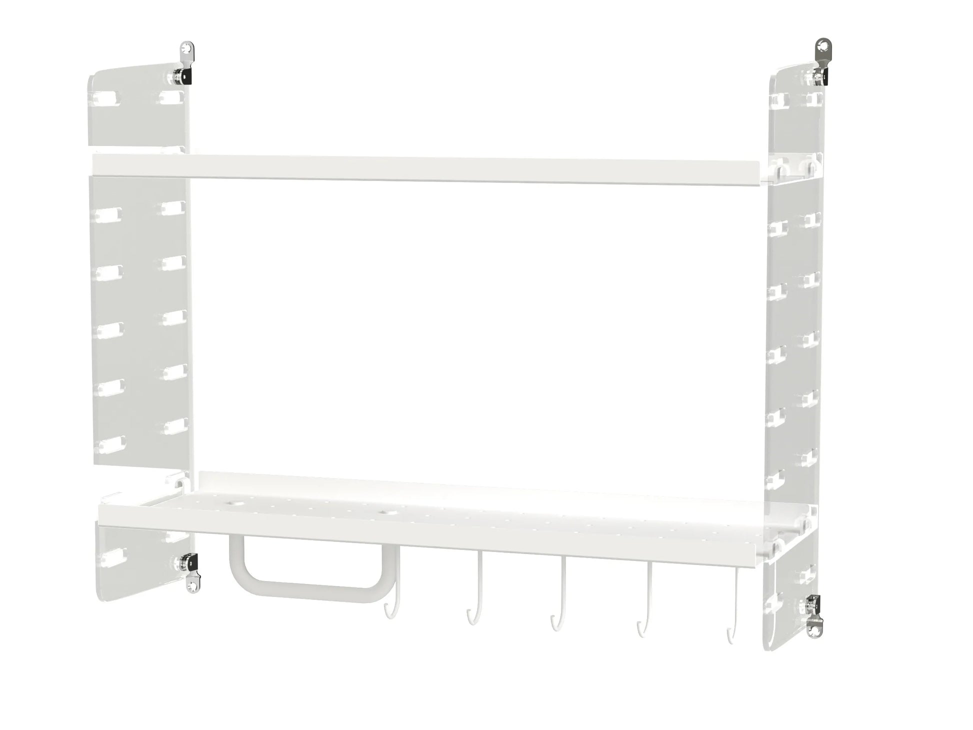 Bathroom F Clear perspex/White - image 3