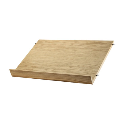 Magazine shelf solid - W58 x D30 x H15, Oak - image 4