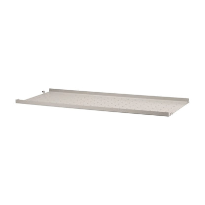 Metal shelf low edge - W78 x D30, Beige - image 4