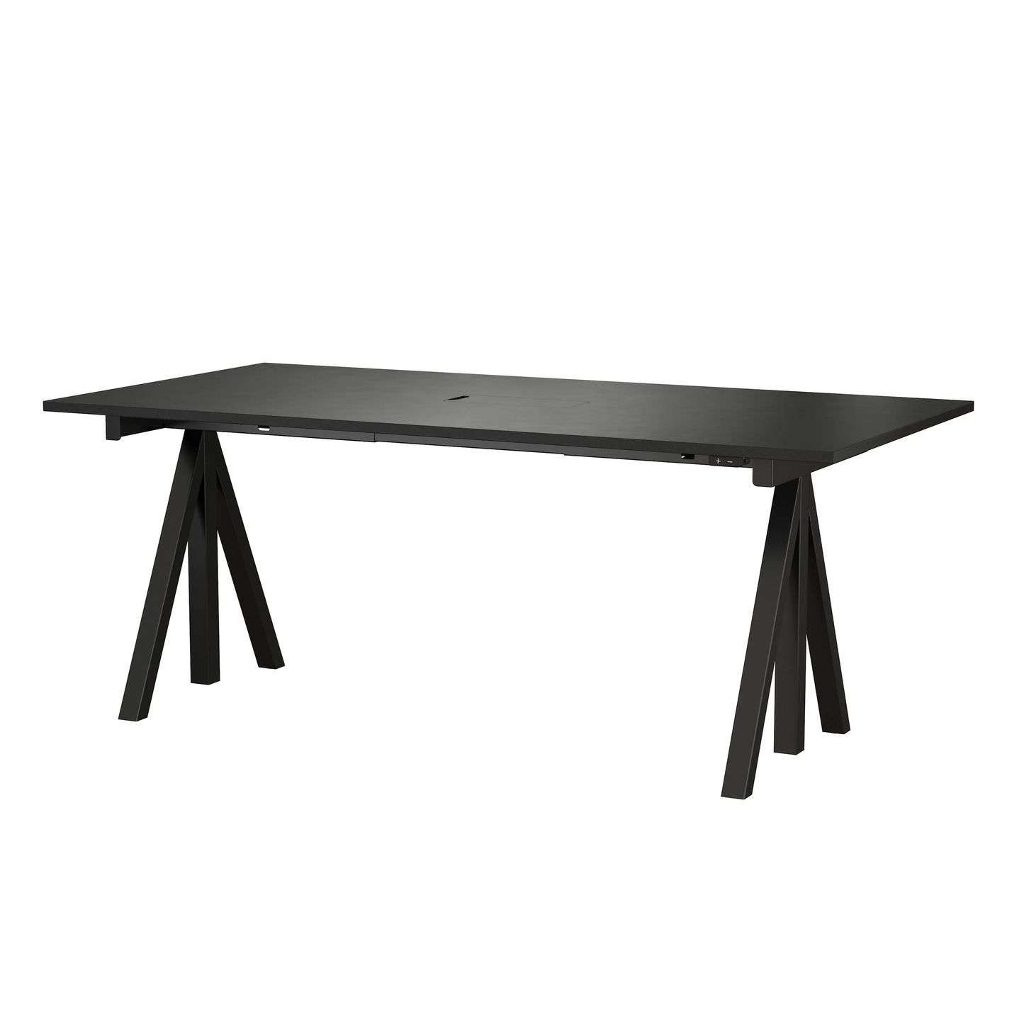 Height-adjustable work desk 180x90 Black - image 3