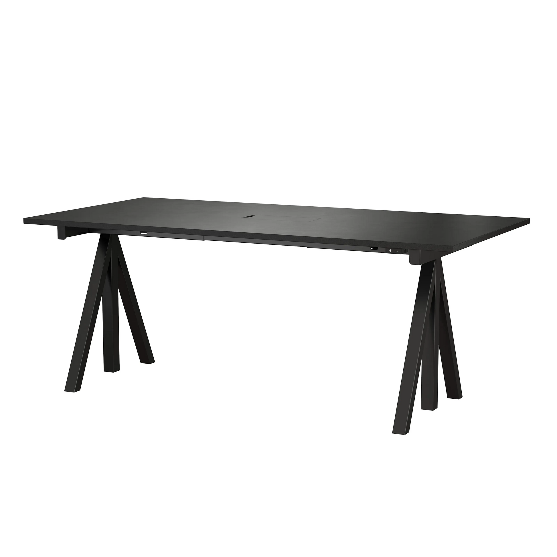 Height-adjustable work desk 180x90 Black - image 3