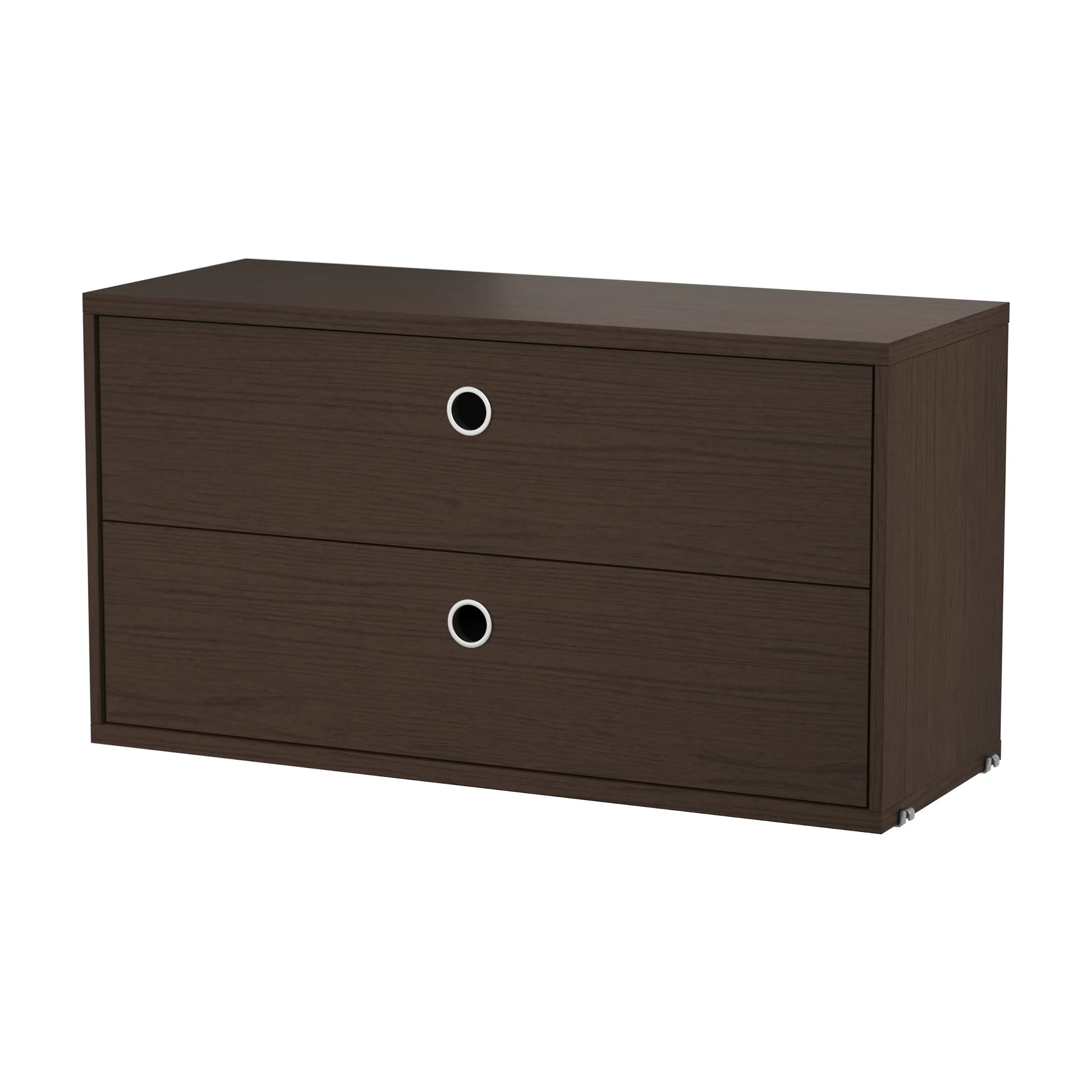 Chest of drawers - W78 x D30 x H42, Dark oak - image 5