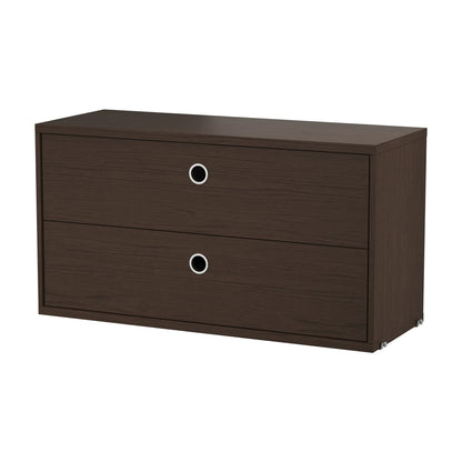 Chest of drawers - W78 x D30 x H42, Dark oak - image 5