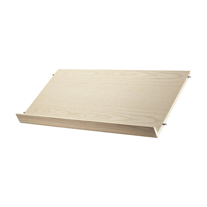 Magazine shelf solid - W78 x D30 x H15, Ash - image 4