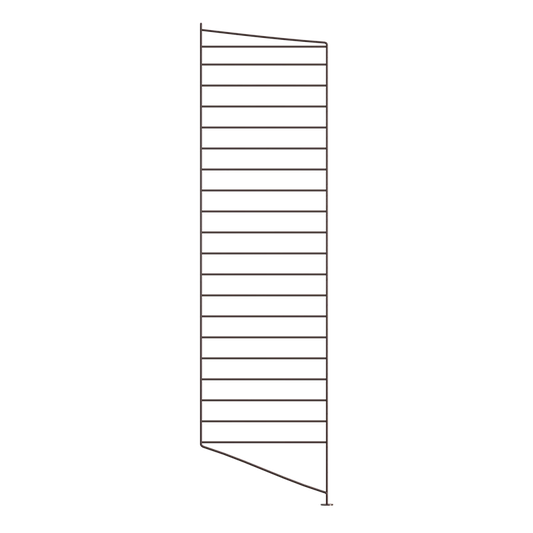 Floor panel - D30 x H115, Dark brown, 2-pack