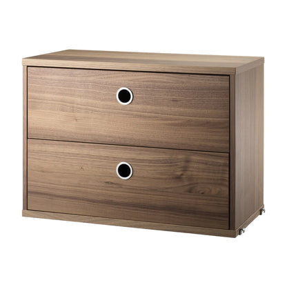 Chest of drawers - W58 x D30 x H42, Walnut - image 4