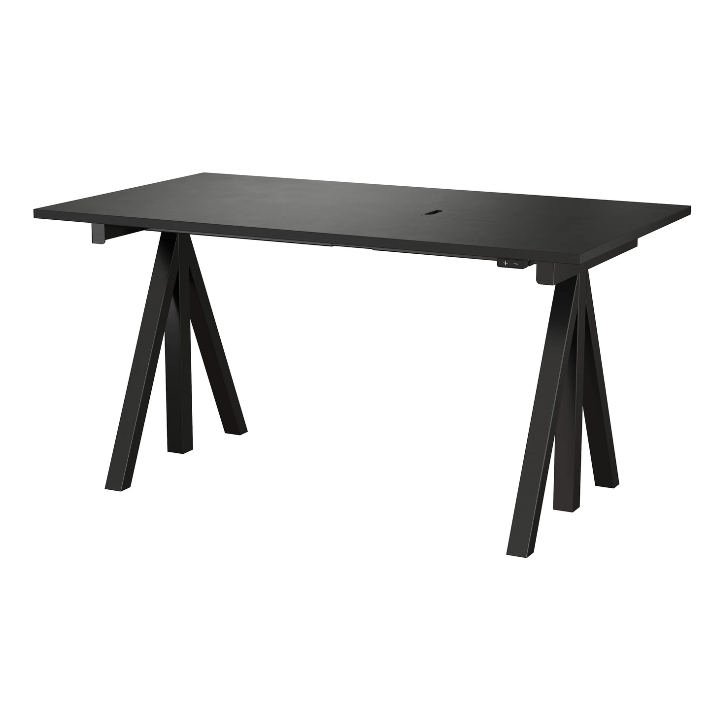 Height-adjustable work desk 140x78 Black - image 3