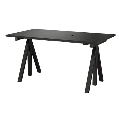 Height-adjustable work desk 140x78 Black - image 3