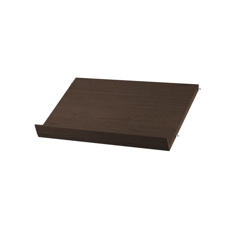 Magazine shelf solid - W58 x D30 x H15, Dark oak