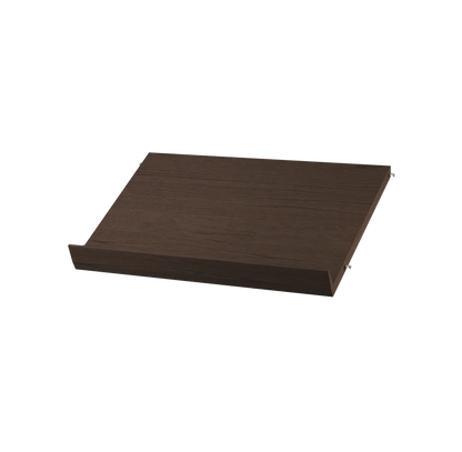 Magazine shelf solid - W58 x D30 x H15, Dark oak