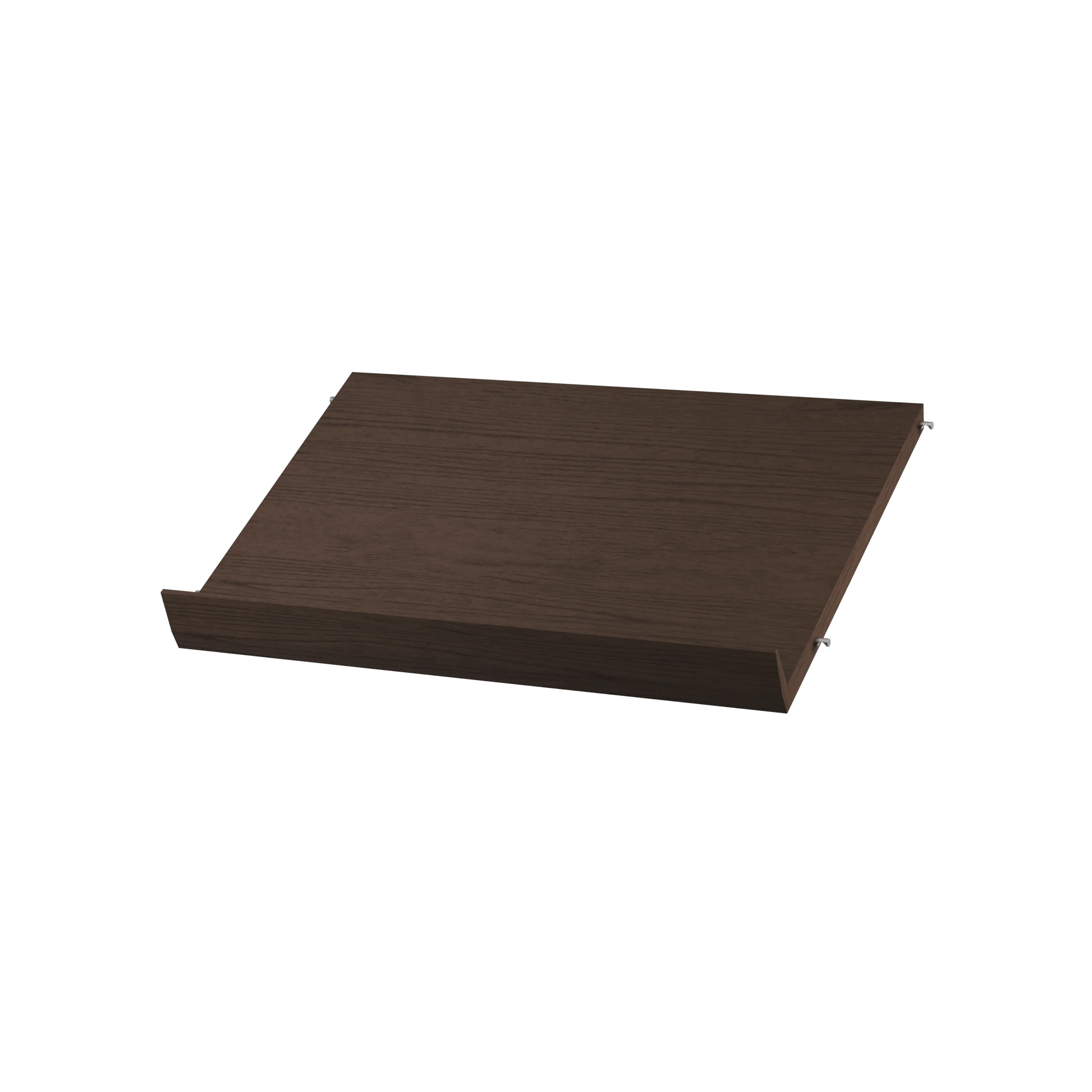 Magazine shelf solid - W58 x D30 x H15, Dark oak - image 3