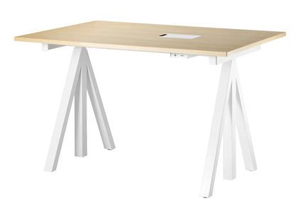 Height-adjustable work desk 120x78 White/Ash - image 3