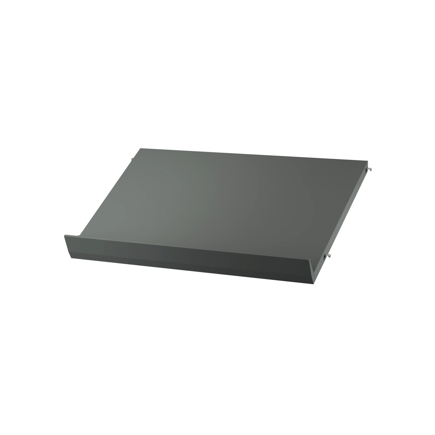 Magazine shelf solid - W58 x D30 x H15, Dark grey - image 2