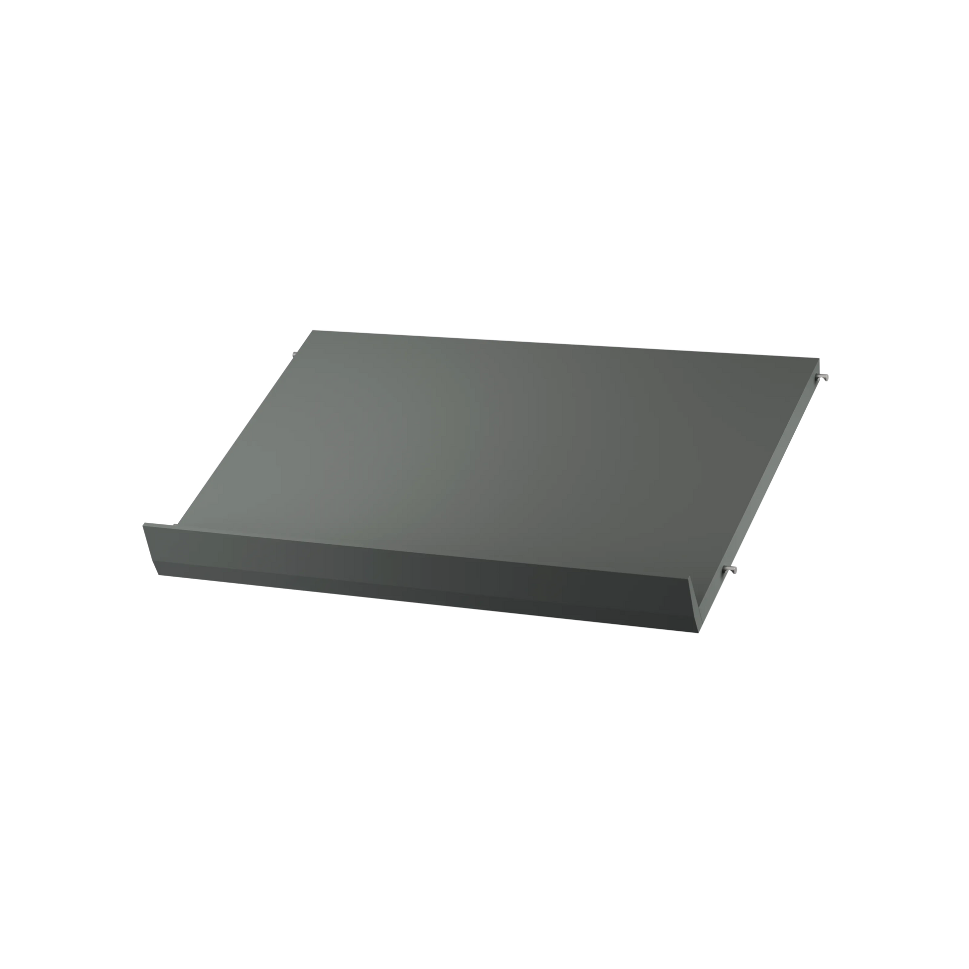 Magazine shelf solid - W58 x D30 x H15, Dark grey - image 2