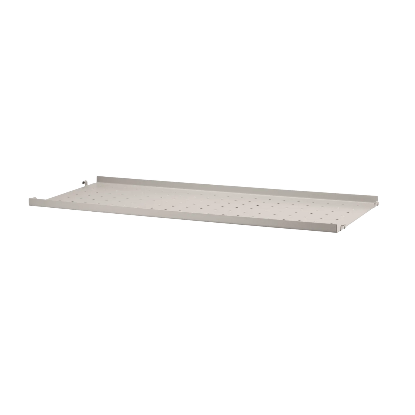 Metal shelf low edge - W78 x D30, Beige - image 3