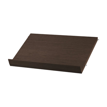 Magazine shelf solid - W58 x D30 x H15, Dark oak - image 4