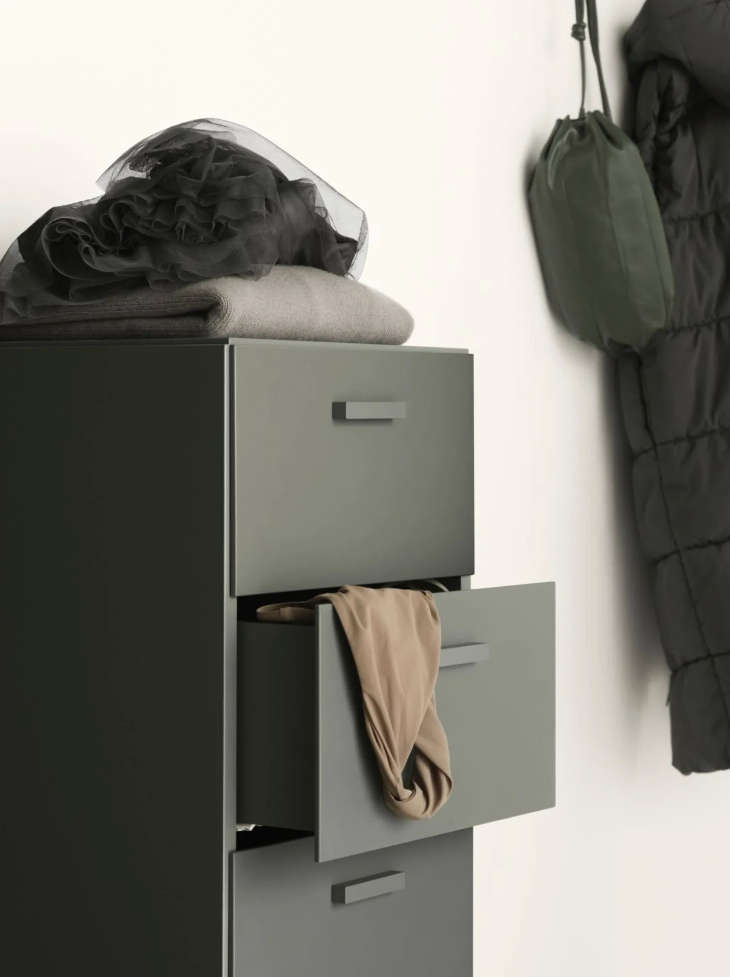 Relief Chest of drawers, tall Grey - image 2