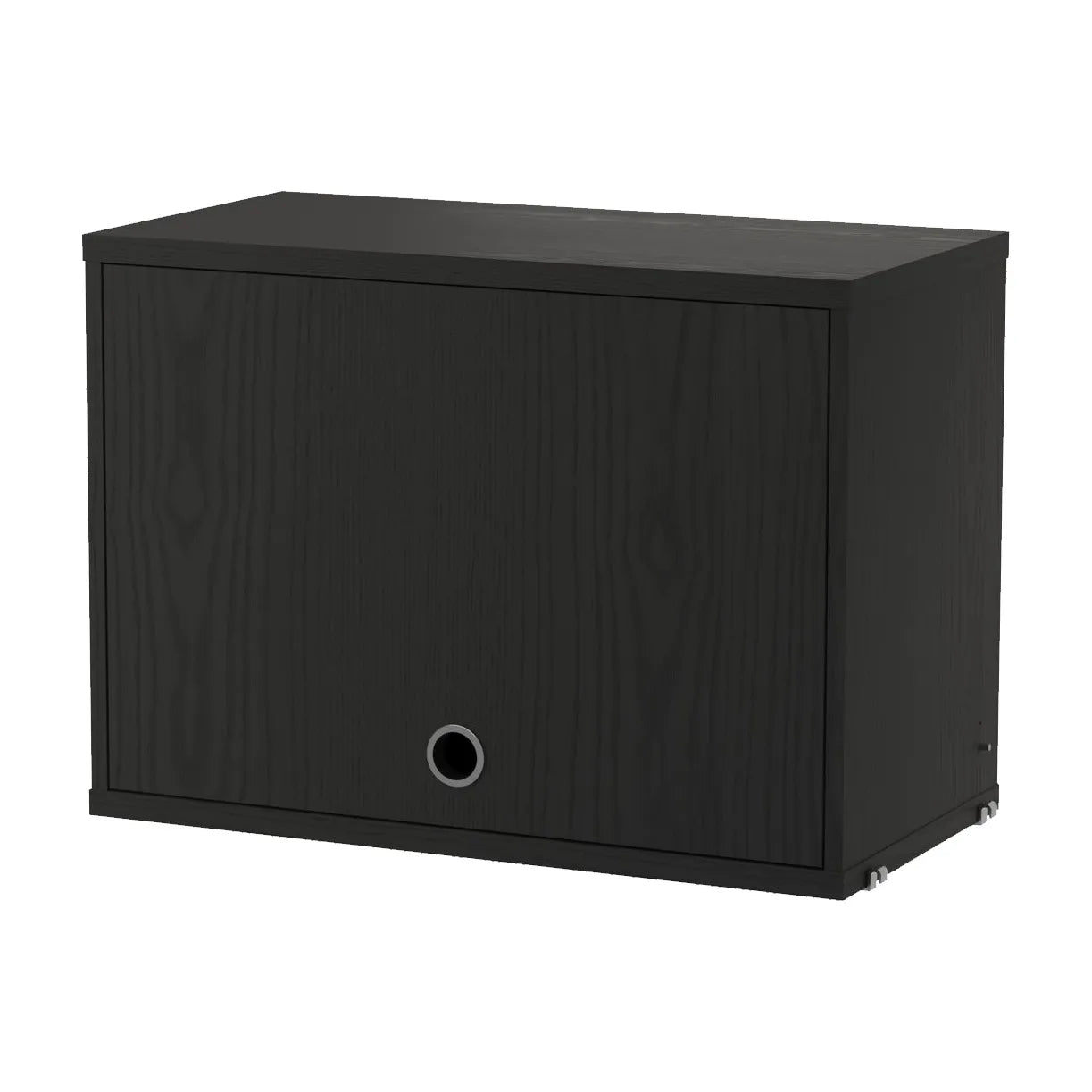 Cabinet with flip door - W58 x D30 x H42, Black stained ash - image 4