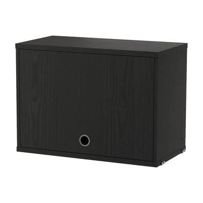 Cabinet with flip door - W58 x D30 x H42, Black stained ash - image 4