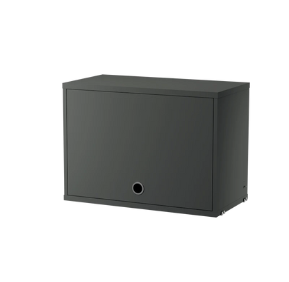 Cabinet with flip door - W58 x D30 x H42, Dark grey