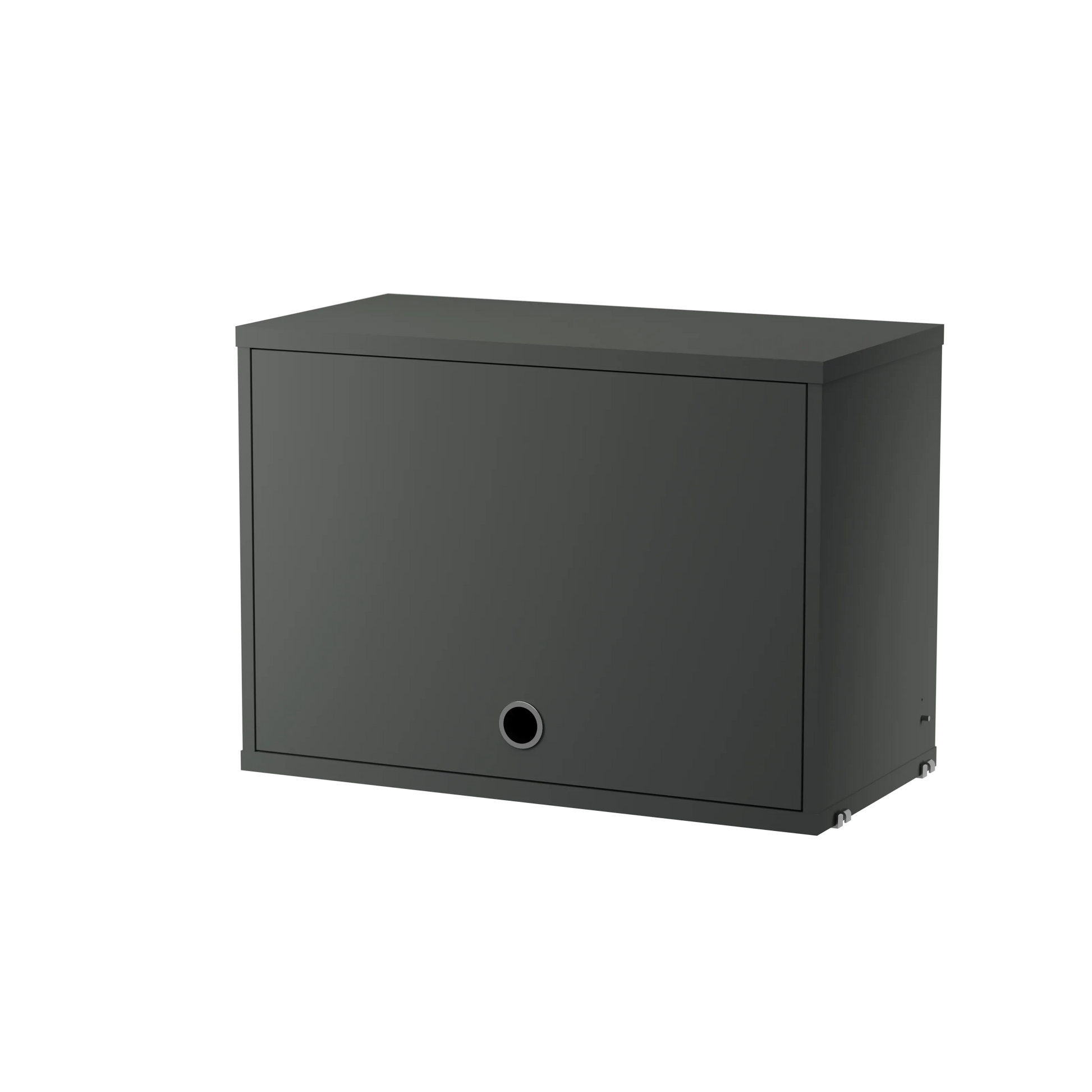 Cabinet with flip door - W58 x D30 x H42, Dark grey - image 3
