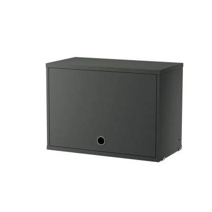Cabinet with flip door - W58 x D30 x H42, Dark grey - image 3