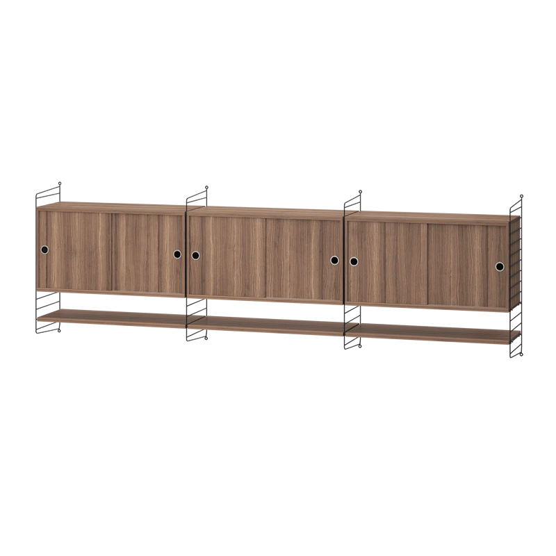 Living room E Black/Walnut