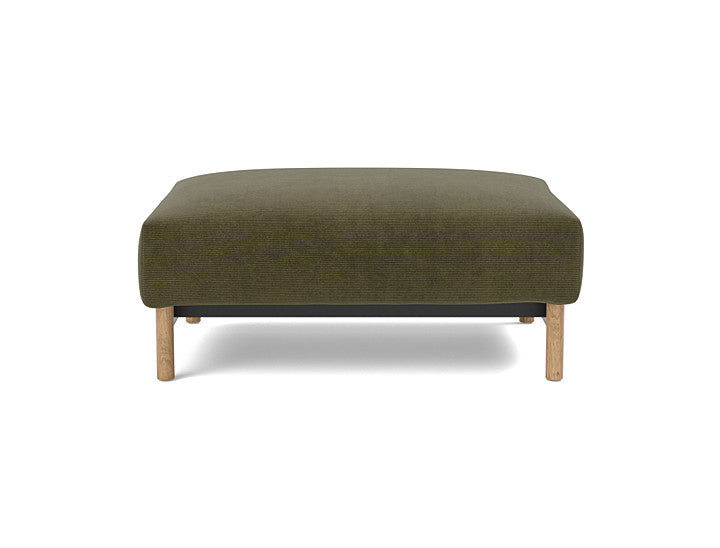 Malloy Wood Ottoman - variant image