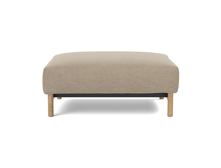 Malloy Wood Ottoman - variant image