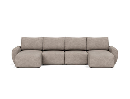 Norum Sofa Bed U-shape With Curve Arms - variant image