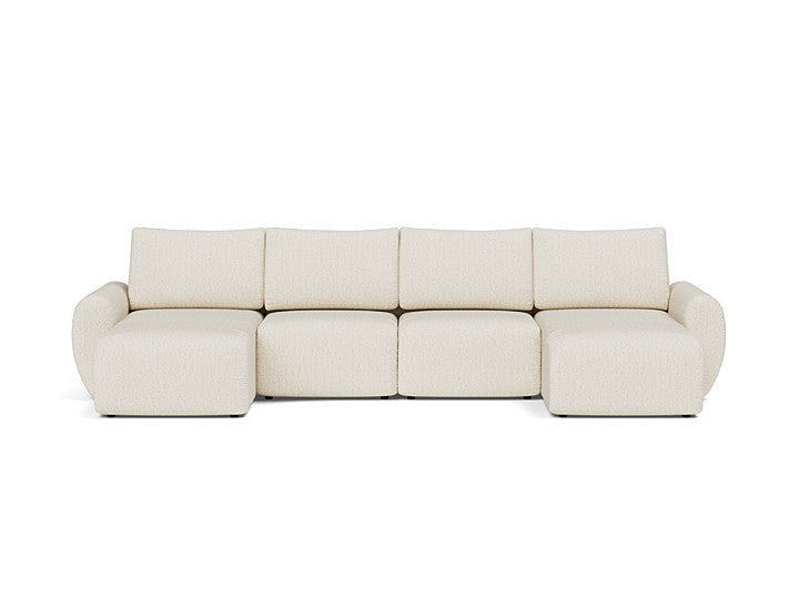 Norum Sofa Bed U-shape With Curve Arms - variant image