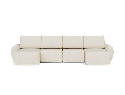 Norum Sofa Bed U-shape With Curve Arms - variant image