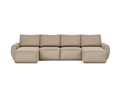 Norum Sofa Bed U-shape With Curve Arms - variant image