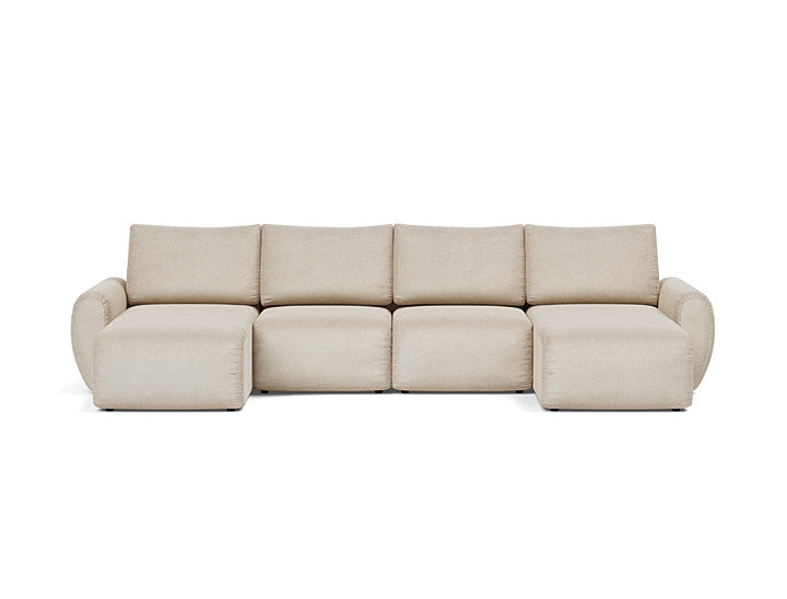 Norum Sofa Bed U-shape With Curve Arms - variant image