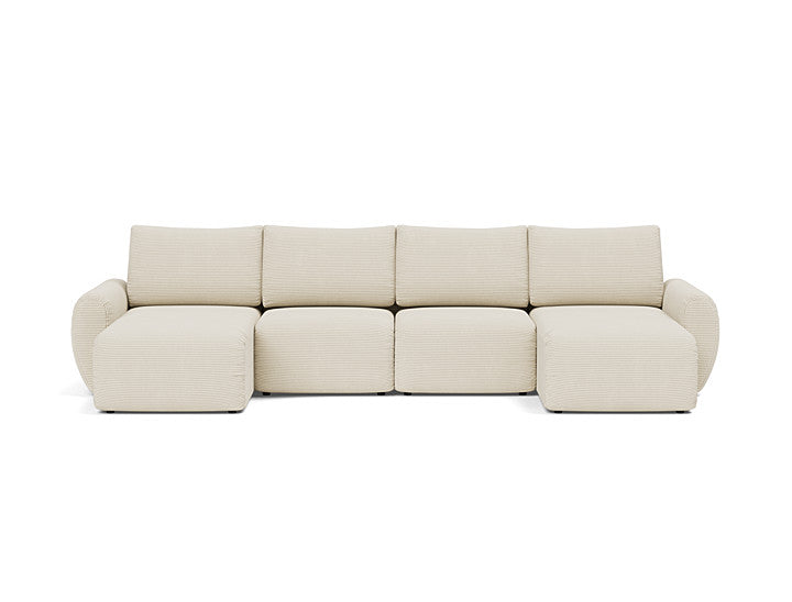 Norum Sofa Bed U-shape With Curve Arms - variant image