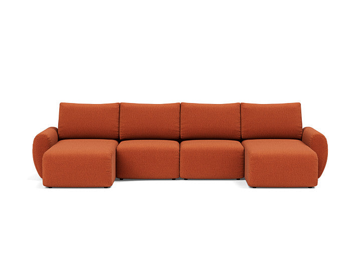 Norum Sofa Bed U-shape With Curve Arms - variant image