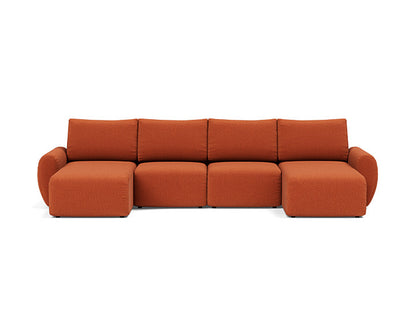 Norum Sofa Bed U-shape With Curve Arms - variant image
