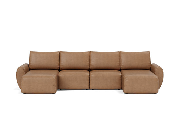 Norum Sofa Bed U-shape With Curve Arms - variant image