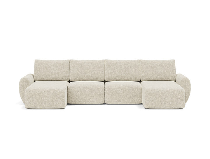 Norum Sofa Bed U-shape With Curve Arms - variant image