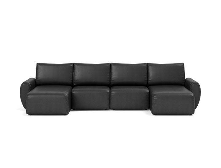Norum Sofa Bed U-shape With Curve Arms - variant image