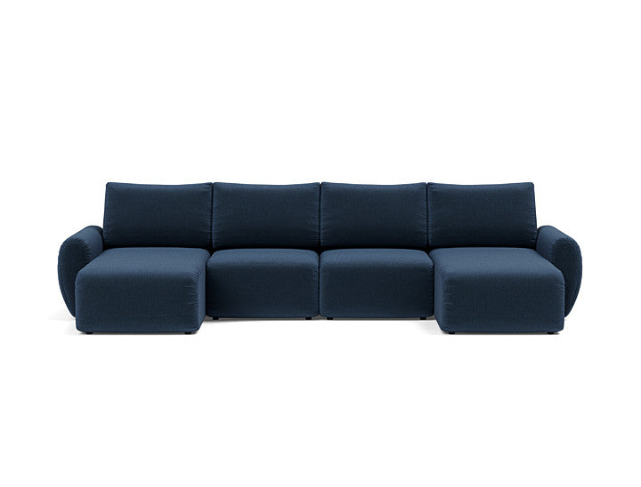 Norum Sofa Bed U-shape With Curve Arms - variant image