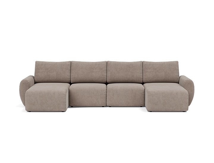 Norum Sofa Bed U-shape With Curve Arms - variant image