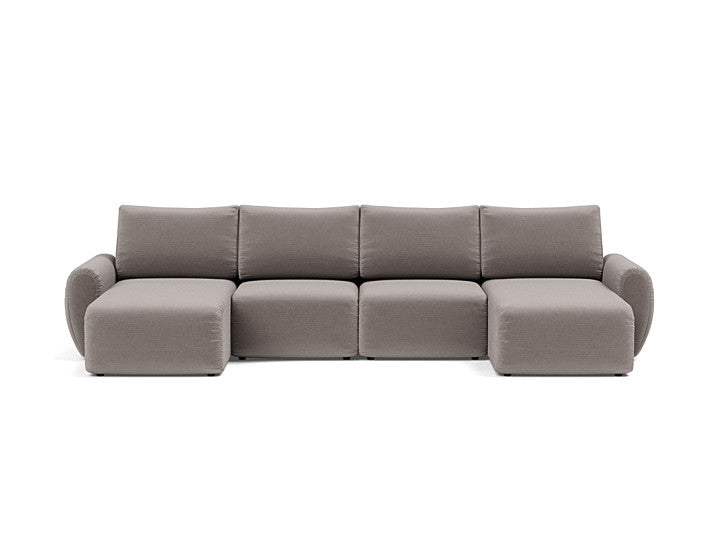 Norum Sofa Bed U-shape With Curve Arms - variant image
