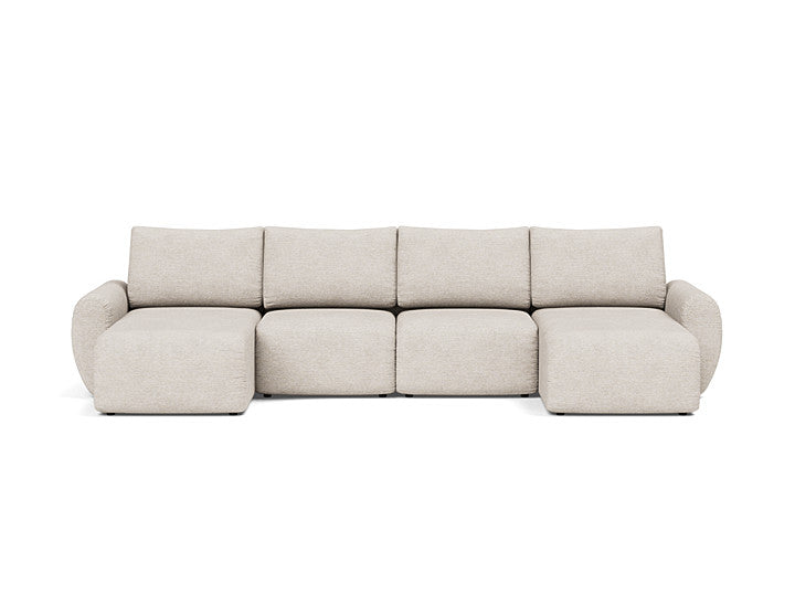 Norum Sofa Bed U-shape With Curve Arms - variant image