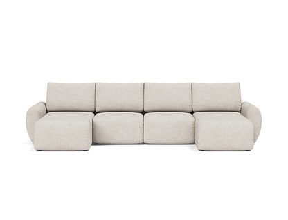 Norum Sofa Bed U-shape With Curve Arms - variant image
