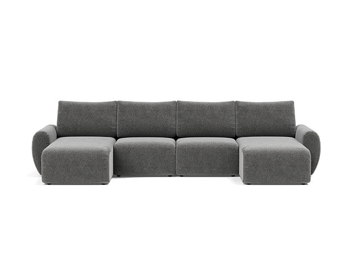 Norum Sofa Bed U-shape With Curve Arms - variant image