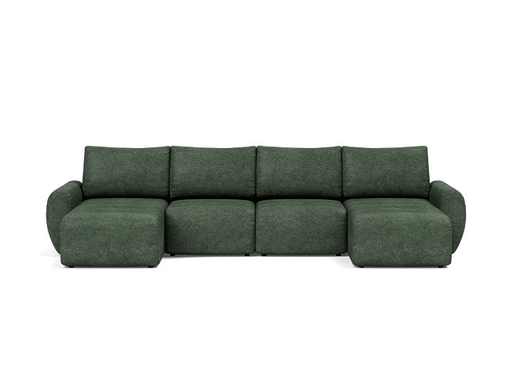 Norum Sofa Bed U-shape With Curve Arms - variant image
